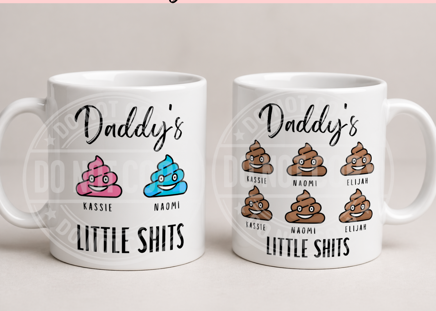 FATHERS DAY MUG - DADDYS LITTLE SHITS
