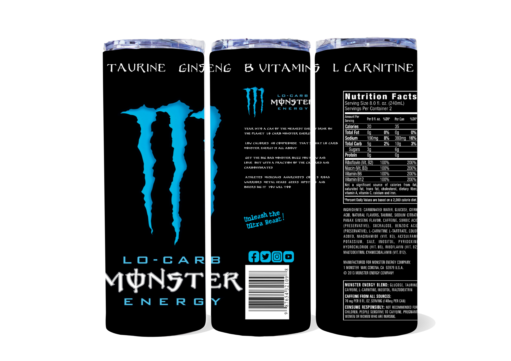 MONSTER ENERGY BLUE