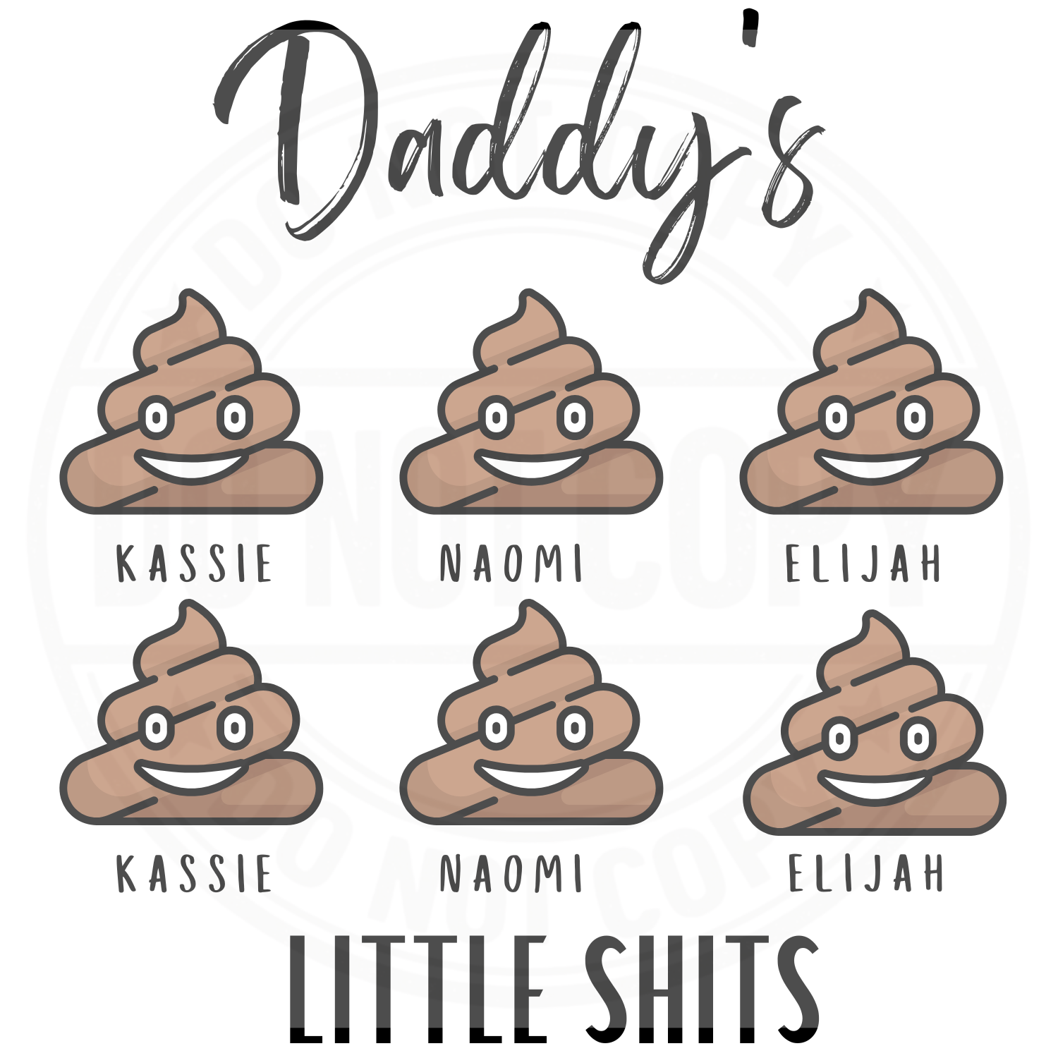 FATHERS DAY MUG - DADDYS LITTLE SHITS