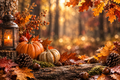 Autumn themed fragrance stickers design 10