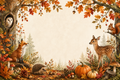 Autumn themed fragrance stickers design 8