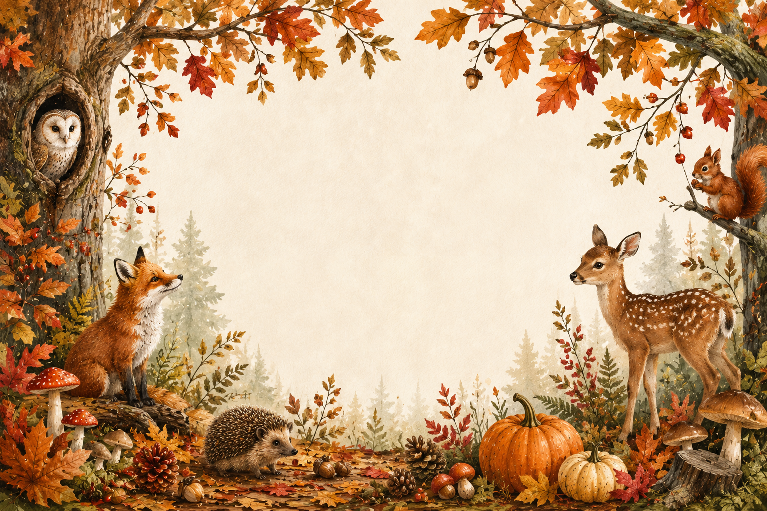 Autumn themed fragrance stickers design 8
