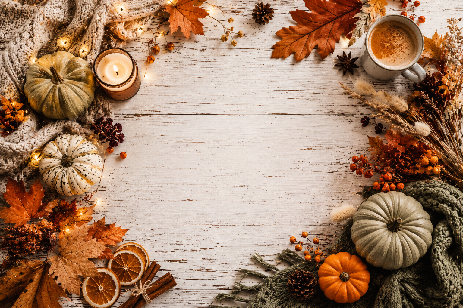 Autumn themed fragrance stickers design 7