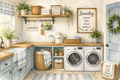 Laundry themed fragrance stickers design 1