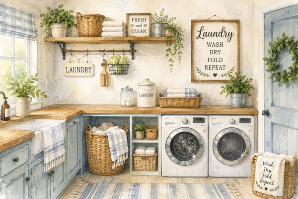 Laundry themed fragrance stickers design 1