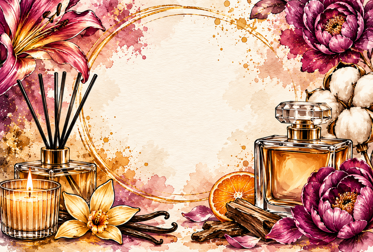 Perfume themed fragrance stickers design 1