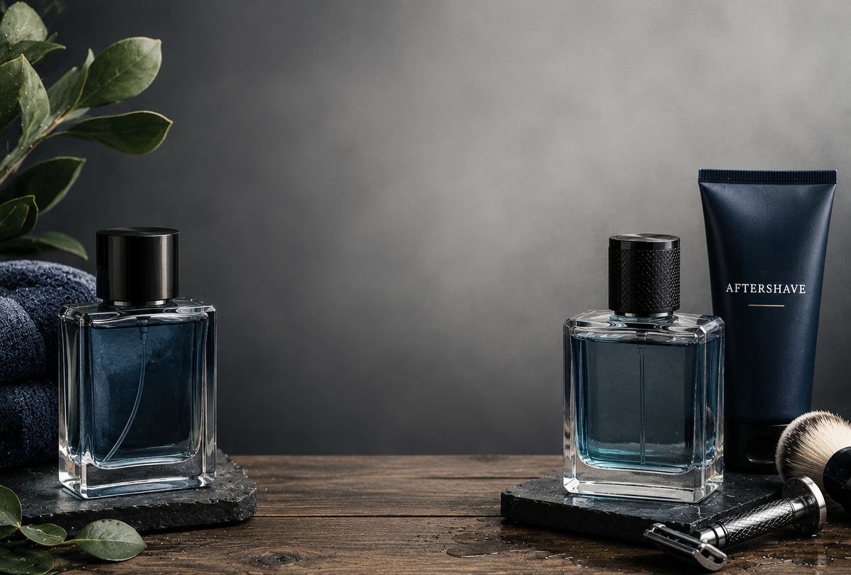 Aftershave themed fragrance stickers design 10