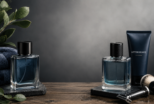 Aftershave themed fragrance stickers design 10