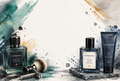 Aftershave themed fragrance stickers design 7