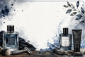 Aftershave themed fragrance stickers design 1
