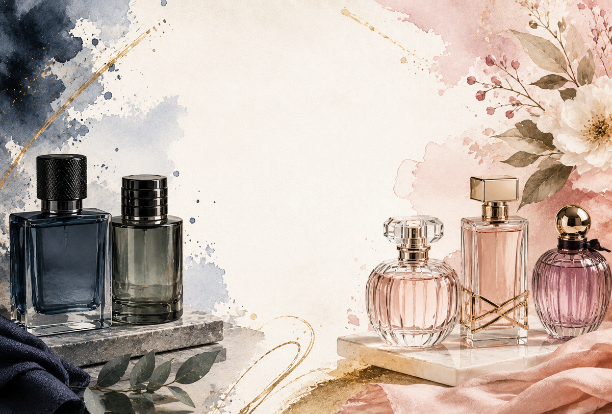 His and Hers themed fragrance stickers design 7