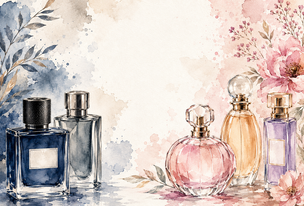 His and Hers themed fragrance stickers design 6