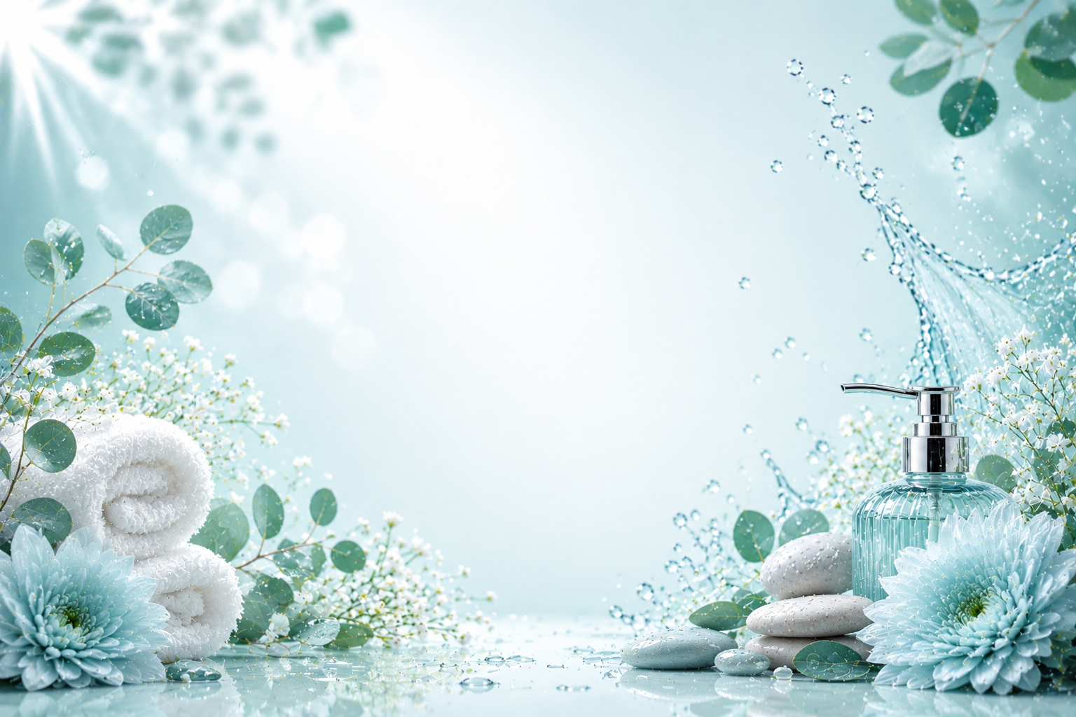 Fresh and clean themed fragrance stickers design 1