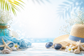 Summer themed fragrance stickers design 2