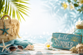 Summer themed fragrance stickers design 1