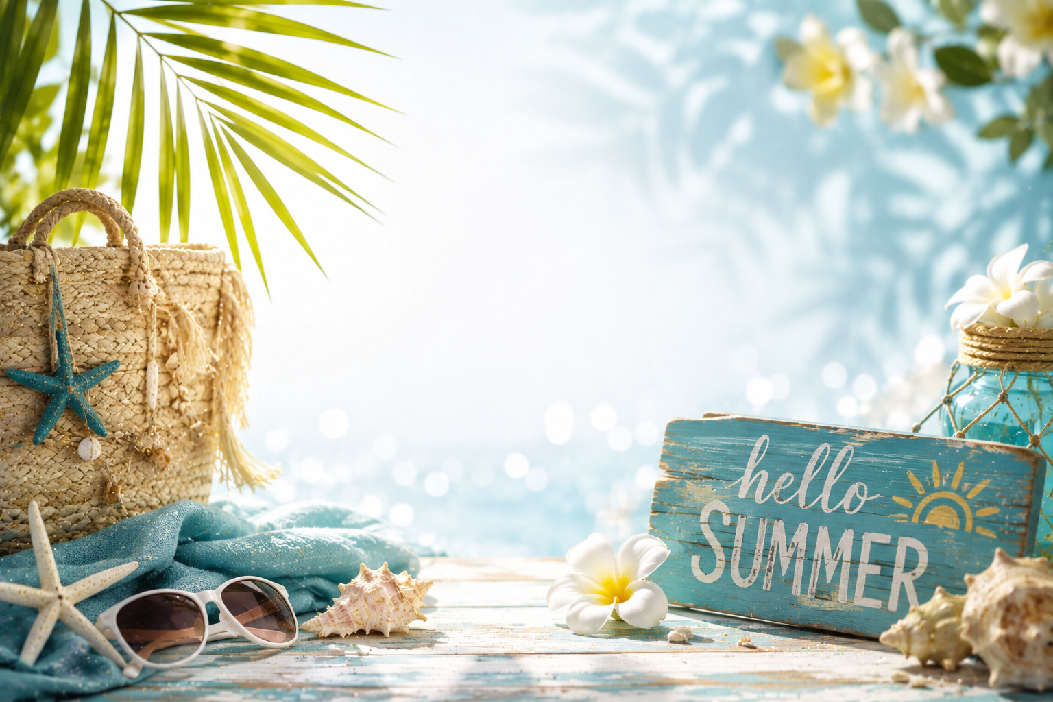 Summer themed fragrance stickers design 1