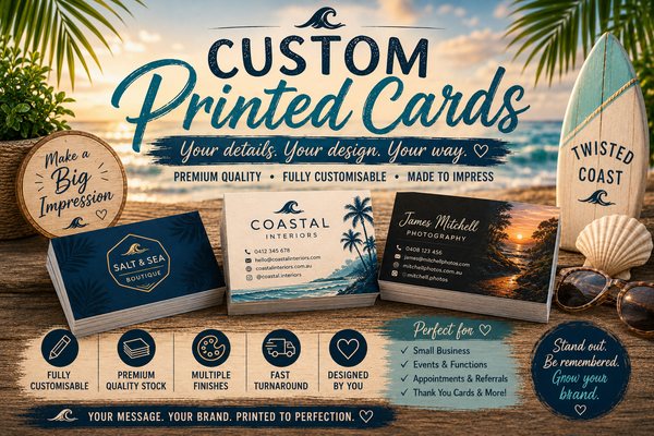 CUSTOM PRINTED CARDS 50pk