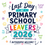 Primary school leavers T-shirt signing design