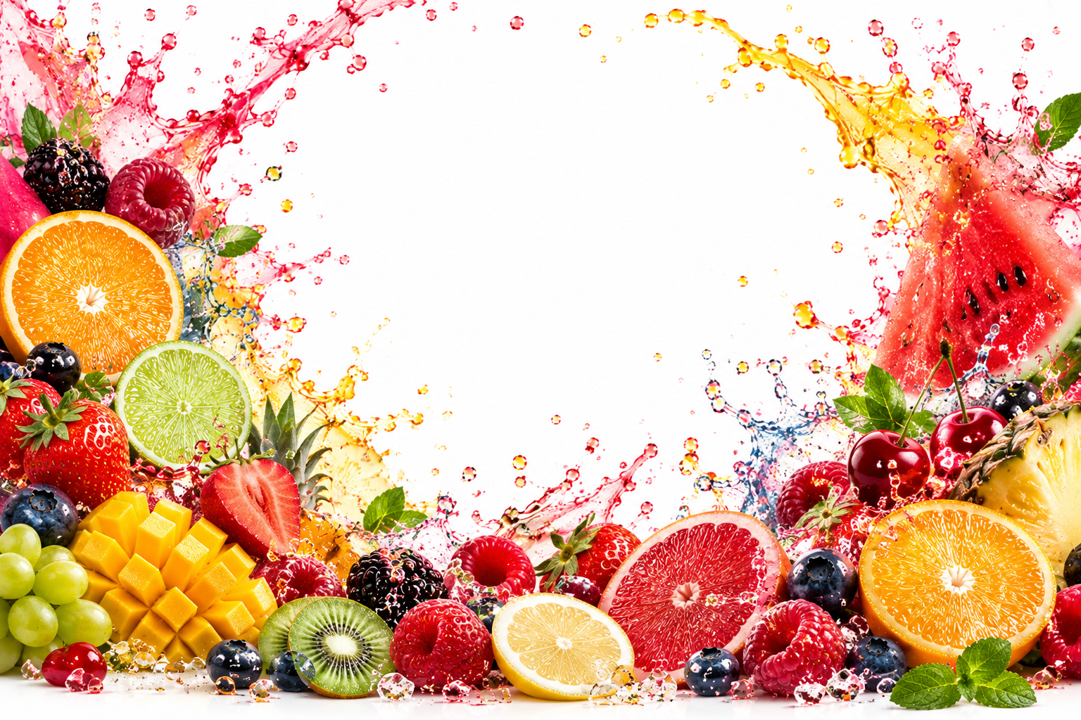 Fruity themed fragrance stickers design 1