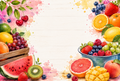 Fruity themed fragrance stickers design 3