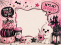 Halloween themed fragrance stickers design 1