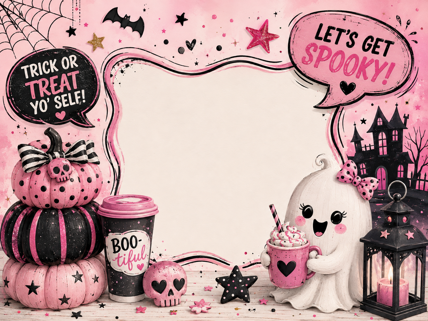 Halloween themed fragrance stickers design 1