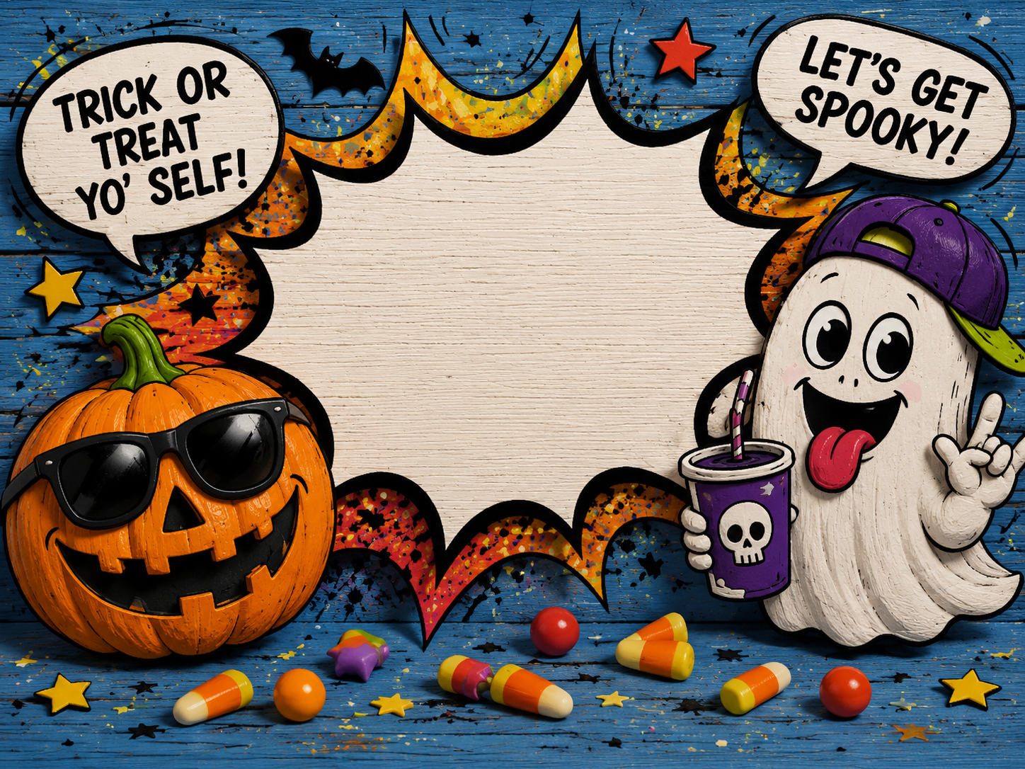 Halloween themed fragrance stickers design 4