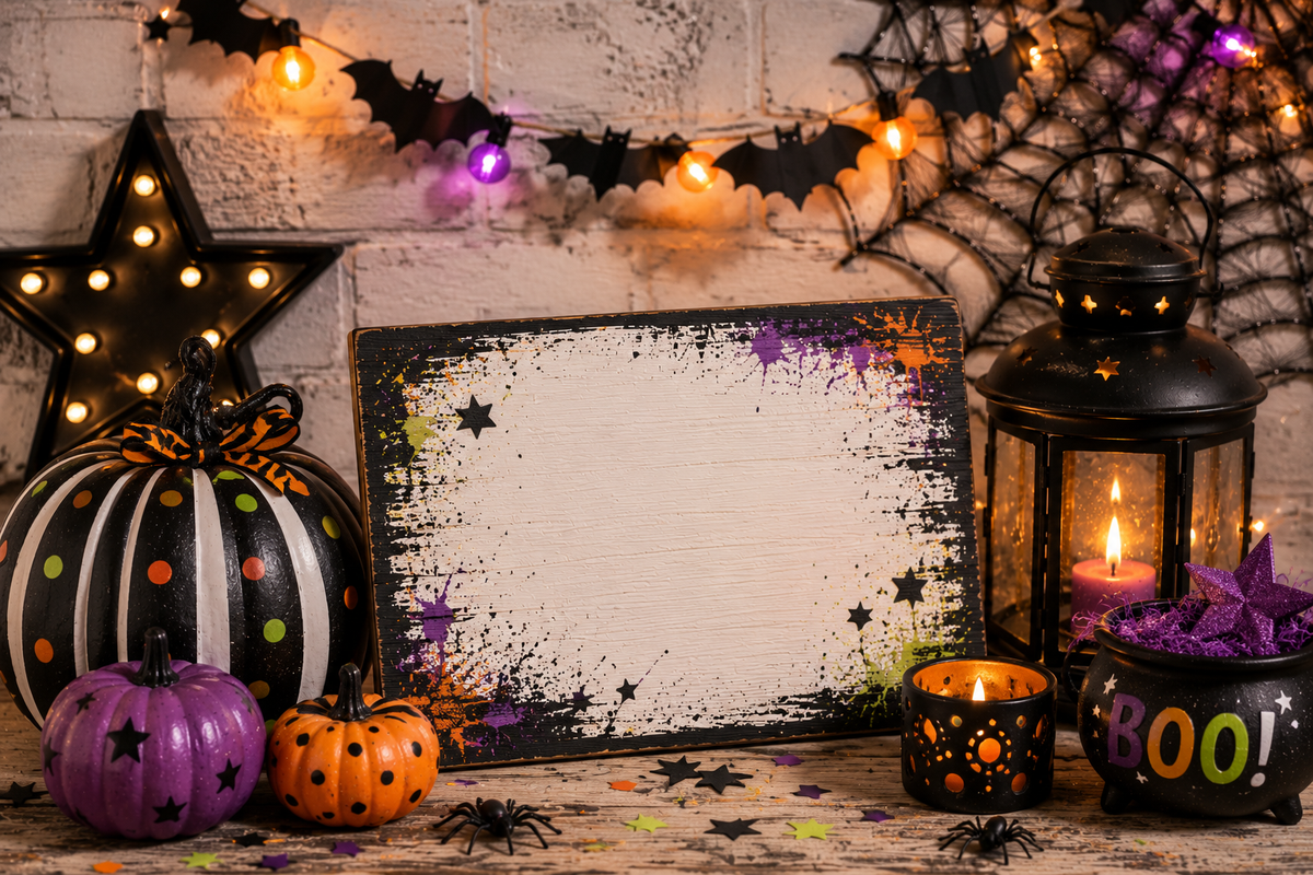 Halloween themed fragrance stickers design 9