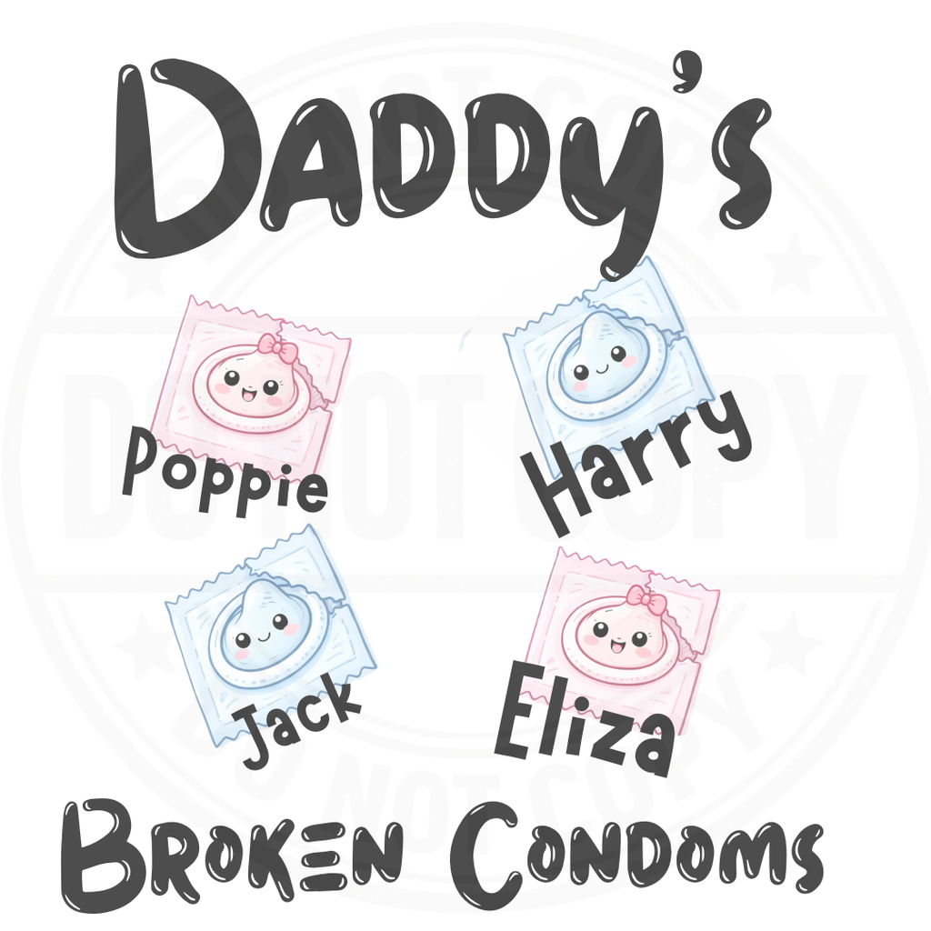 FATHERS DAY MUG - DADDYS BROKEN CONDOMS