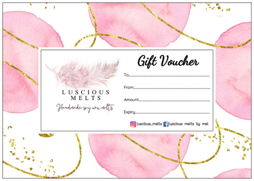 Custom printed gift vouchers