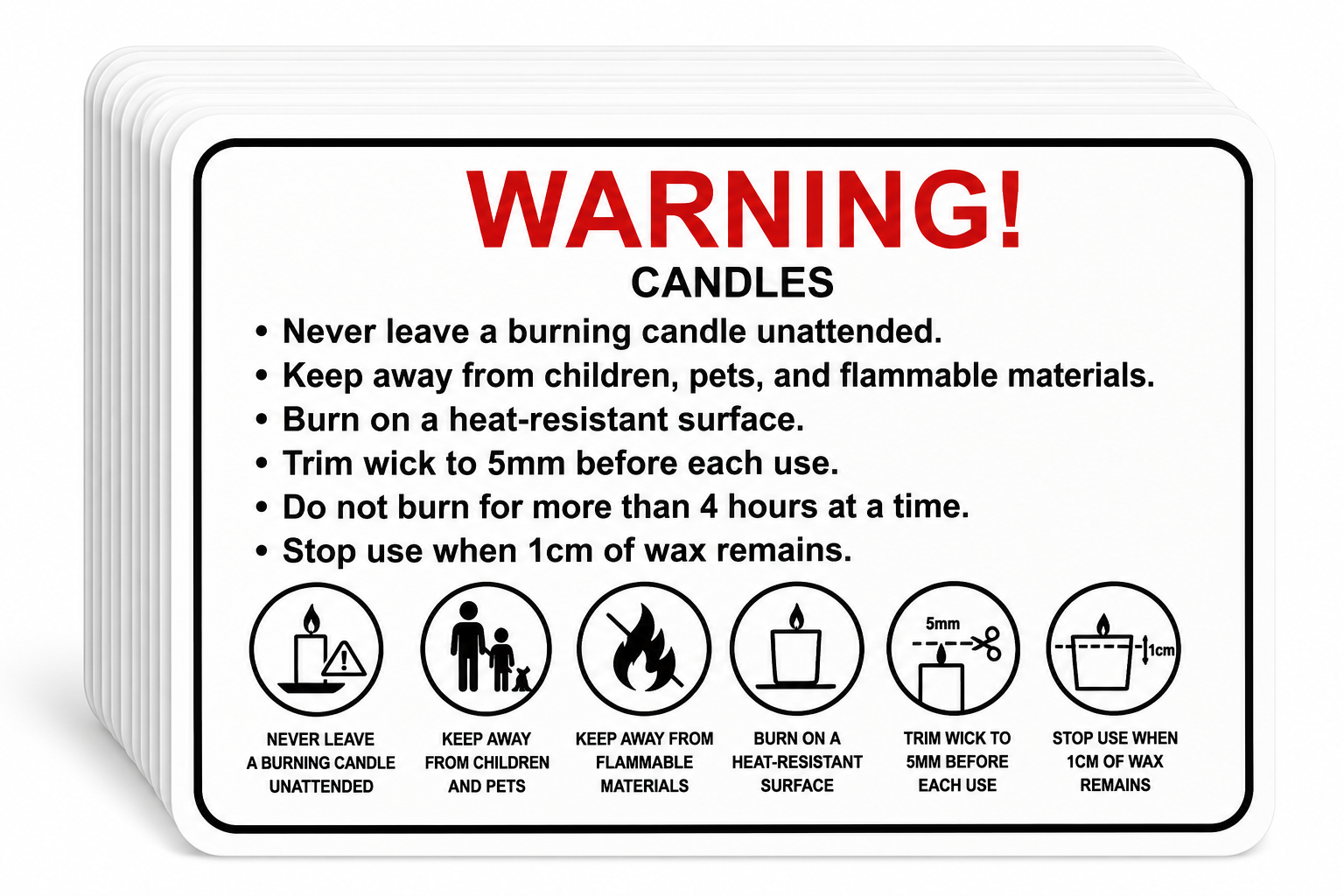 SAFETY CARDS PK 10