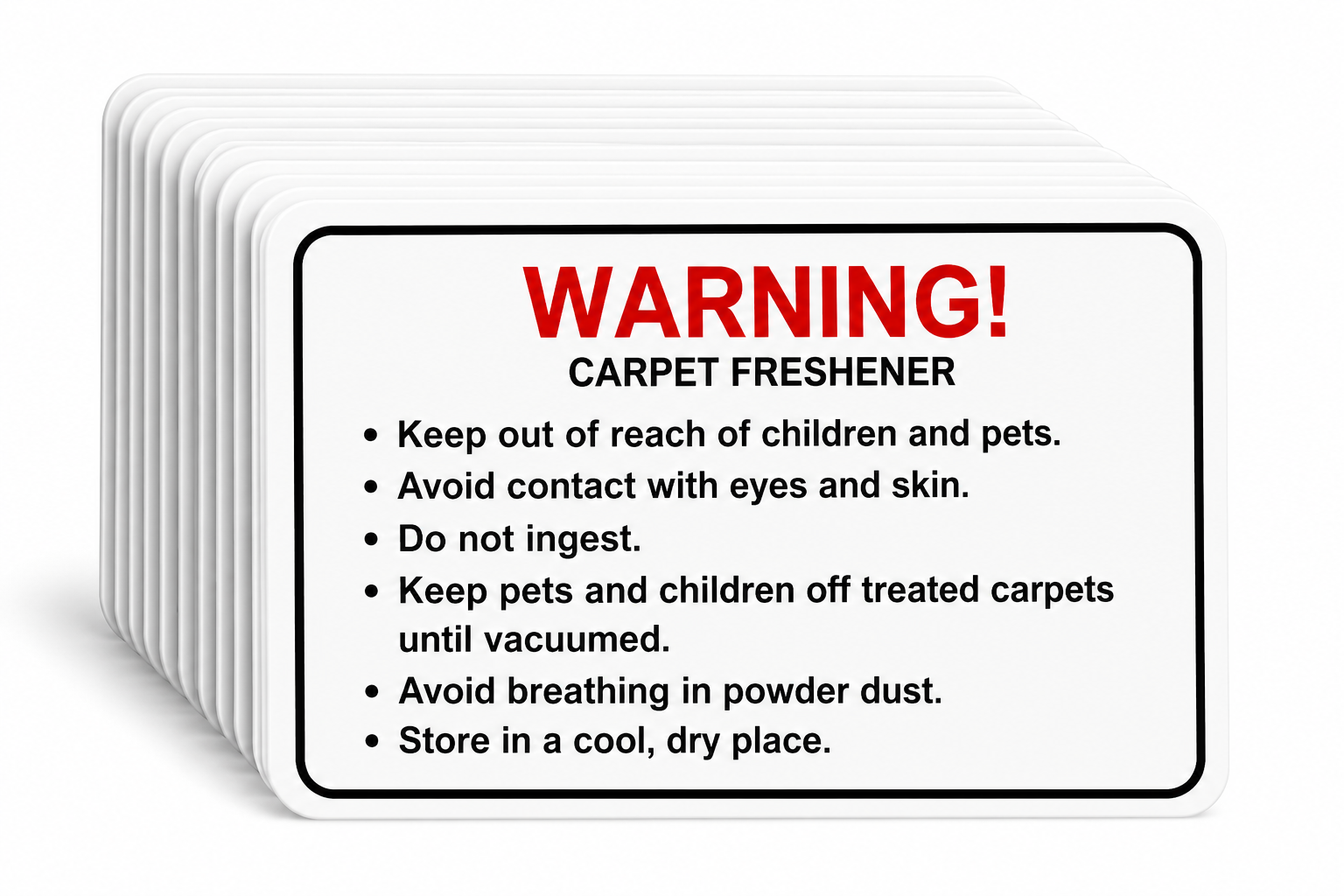 SAFETY CARDS PK 10
