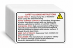 Custom printed safety cards pack of 10 design 1