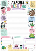 Funny Teacher Desk Plan Note Notepad – A5, 40 Sheets