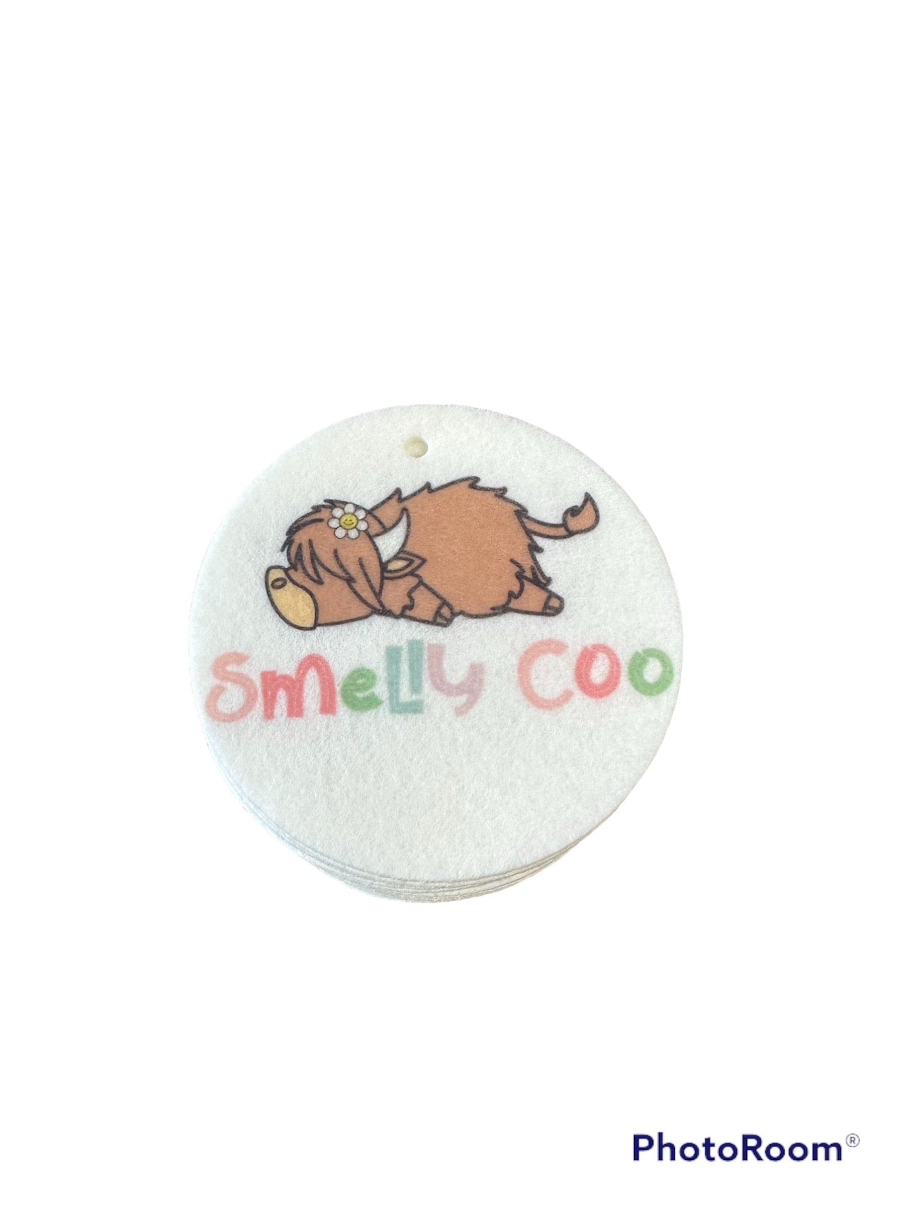 Custom printed car air freshener tags - example 2