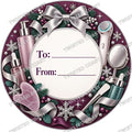 Christmas Chocolate Tub Label – Aesthetics Silver To & From