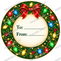 Christmas Chocolate Tub Label – Christmas Lights To & From