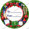 Christmas Chocolate Tub Label – Cricket Coach Bright To & From