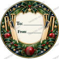 Christmas Chocolate Tub Label – Cricket Traditional To & From