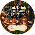 Christmas Chocolate Tub Label – Eat Drink Avoid Everyone