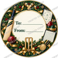 Christmas Chocolate Tub Label – Golf Coach Traditional To & From