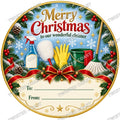 Christmas Chocolate Tub Label – Merry Christmas to Our Brilliant Cleaner