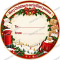 Christmas Chocolate Tub Label – Merry Christmas to Our Brilliant Postman