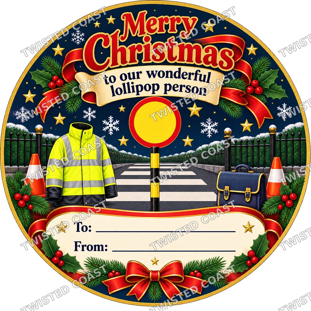 Christmas Chocolate Tub Label – Merry Christmas to Our Wonderful Lollipop Person
