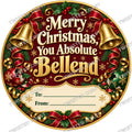 Christmas Chocolate Tub Label – Merry Christmas You Absolute Bellend