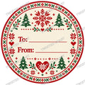 Christmas Chocolate Tub Label – Nordic Christmas To & From