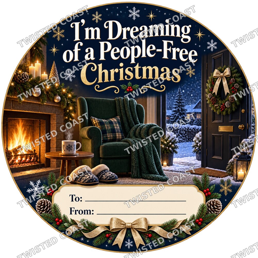 Christmas Chocolate Tub Label – People-Free Christmas