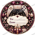 Christmas Chocolate Tub Label – PlayStation Rose Gold To & From