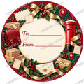 Christmas Chocolate Tub Label – Postwoman Classic To & From