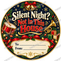 Christmas Chocolate Tub Label – Silent Night